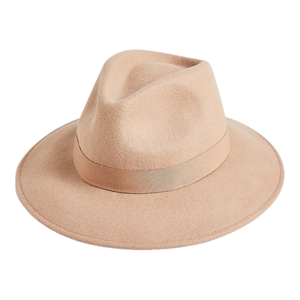 J. Crew Factory 100% Wool Hat with Grosgrain Ribbon - Sand Color - NEW